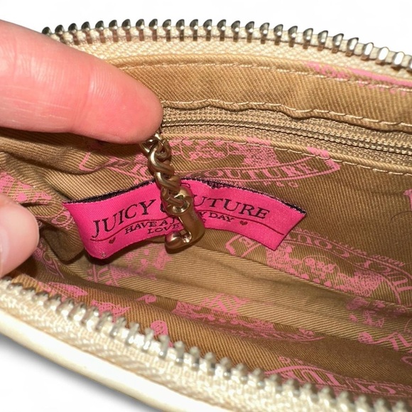 Juicy Couture Vintage Velour Mini Shoulder Bag Baguette Brown Y2K Rare - Picture 5 of 8